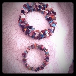 Mommy and Baby wire wrap Bracelets